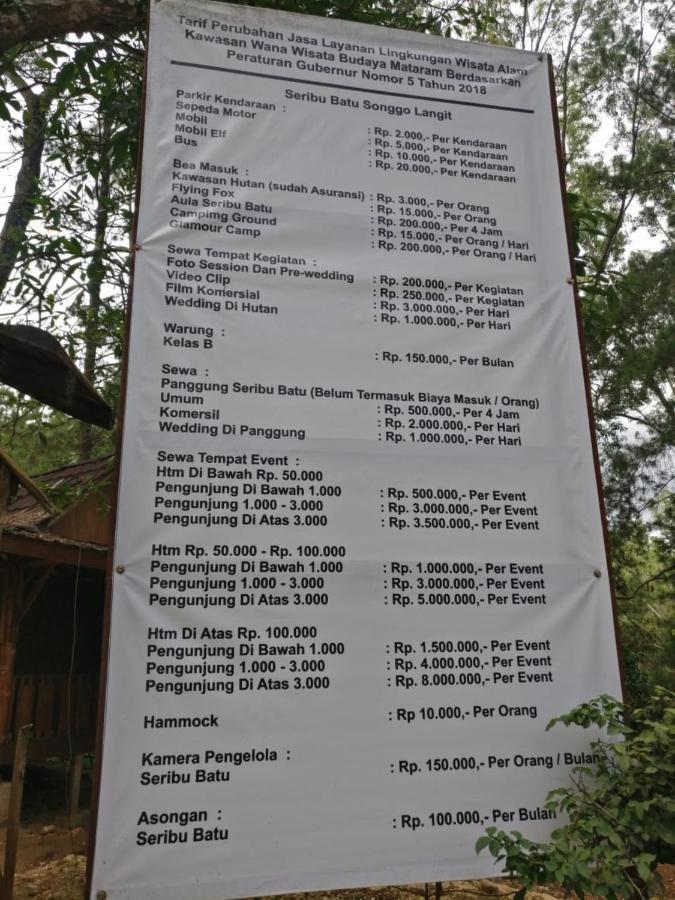 Seribu Batu Songgo Langit Resort & Camp Bantul Dış mekan fotoğraf